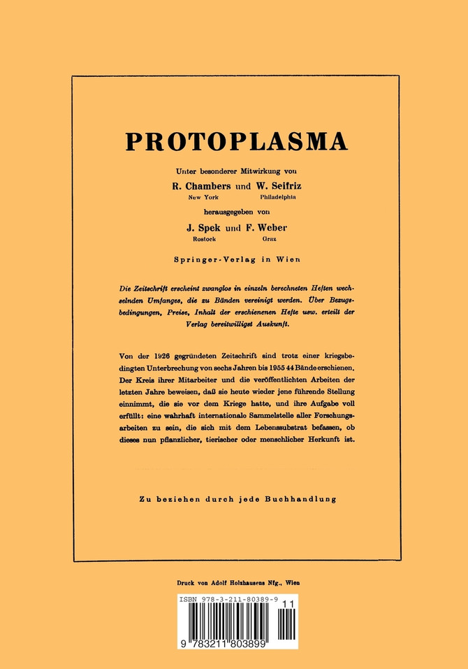 Protoplasmatische Pflanzenanatomie