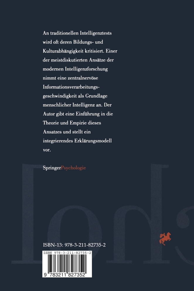 Intelligenz Und Geschwindigkeit Der Informationsverarbeitung