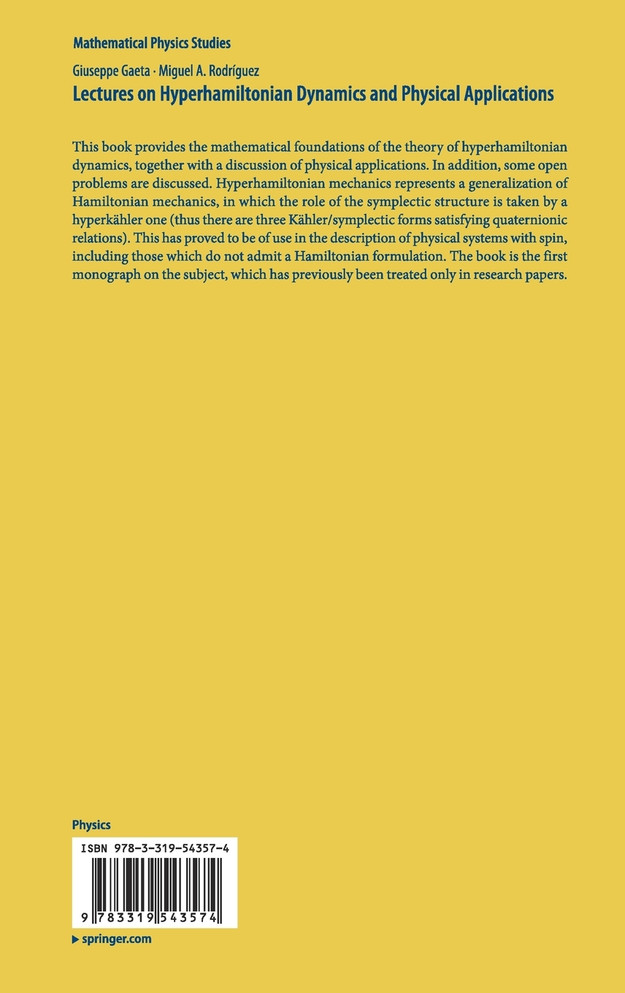 Lectures on Hyperhamiltonian Dynamics and Physical Applications