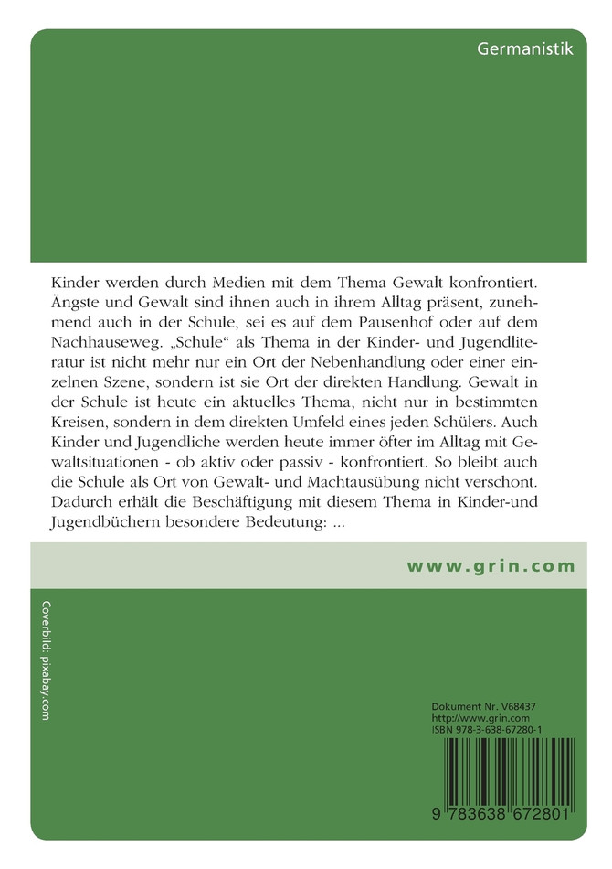 Schule und Gewalt in 'Nicht Chicago. Nicht hier.' von Kirsten Boie