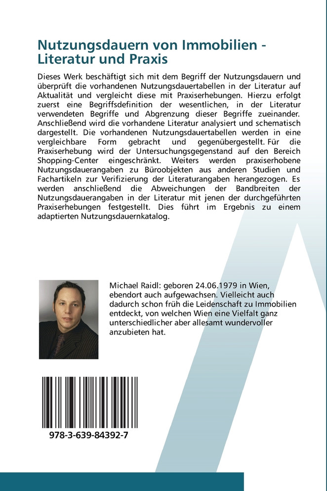 Nutzungsdauern von Immobilien - Literatur und Praxis