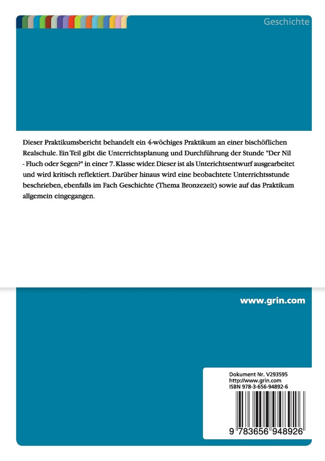 Hospitieren und Unterrichten an einer Realschule (Klasse 7, Geschichte)