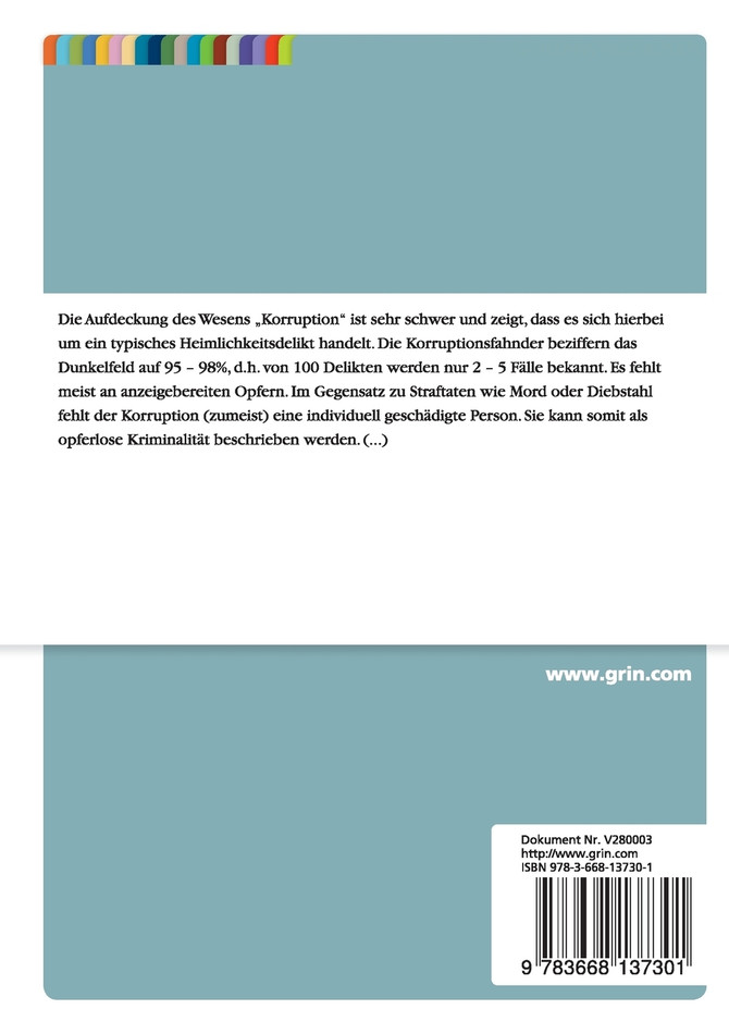 Korruptionsbekämpfung und Prävention im Spiegel der Zeit