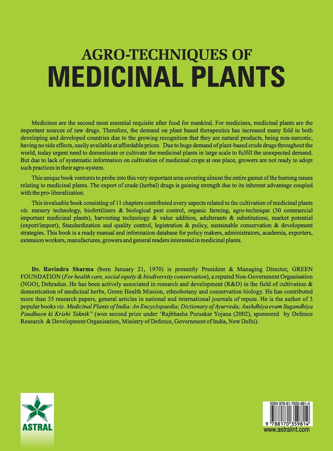 Agro Techniques of Medicinal Plants