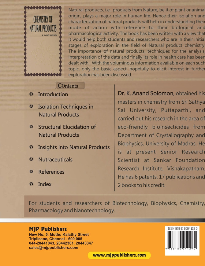 Chemistry of Natural Products