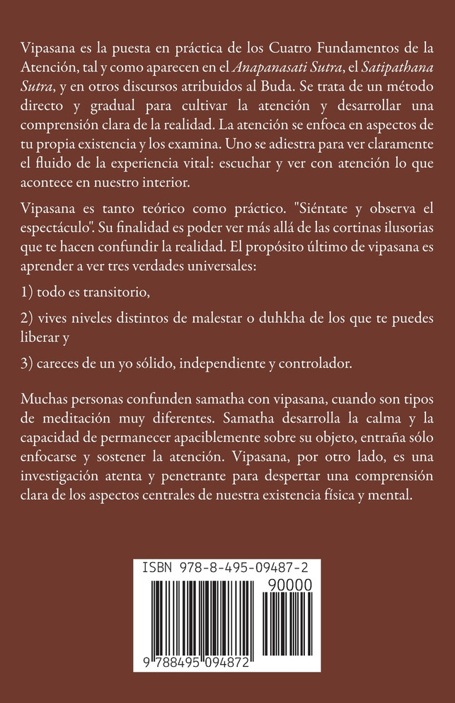 Vipasana y mucho más