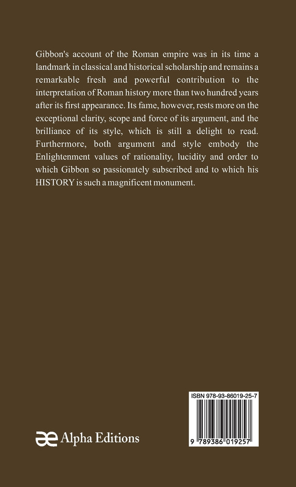 The History Of The Decline And Fall Of The Roman Empire - Vol 3