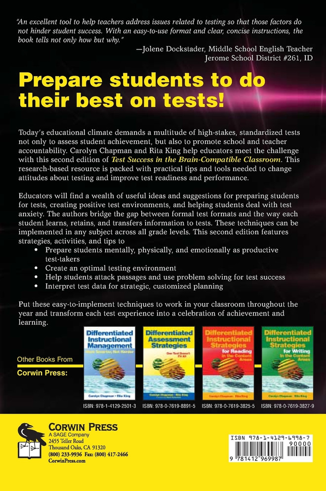 Test Success in the Brain-Compatible Classroom