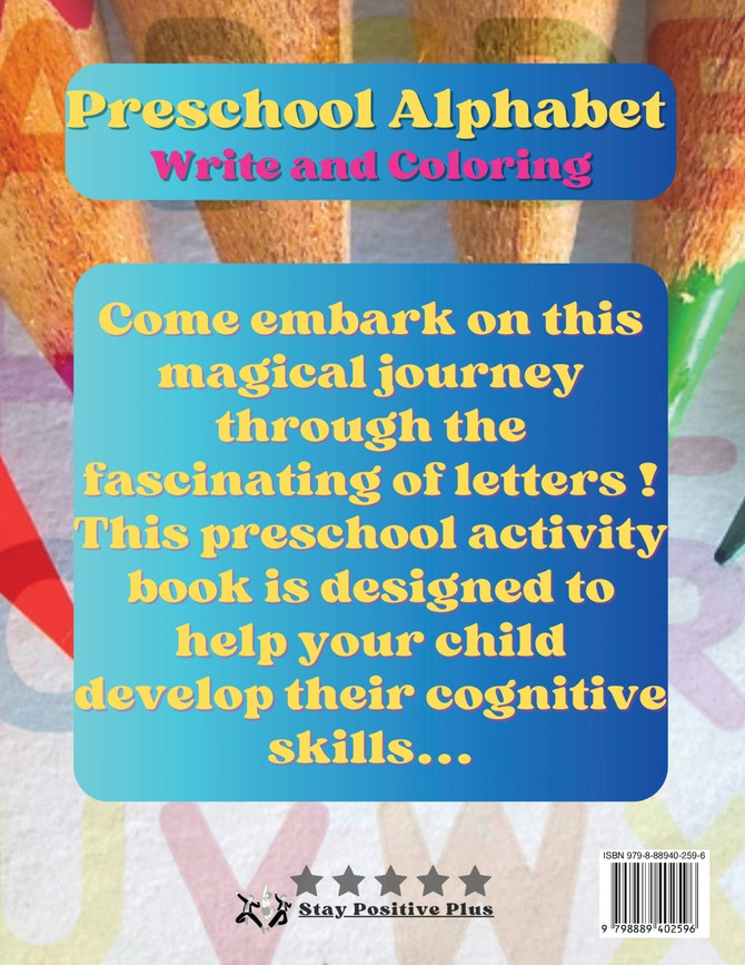 Preschool Alphabet Write  and Coloring