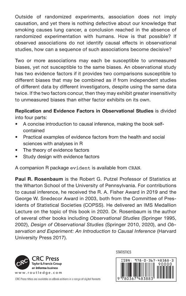 Replication and Evidence Factors in Observational Studies