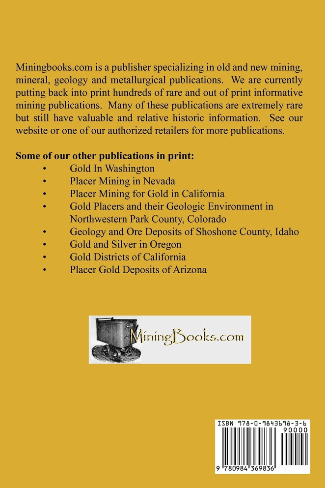 Gold Placers and Their Geologic Environment in Northwestern Park County, Colorado