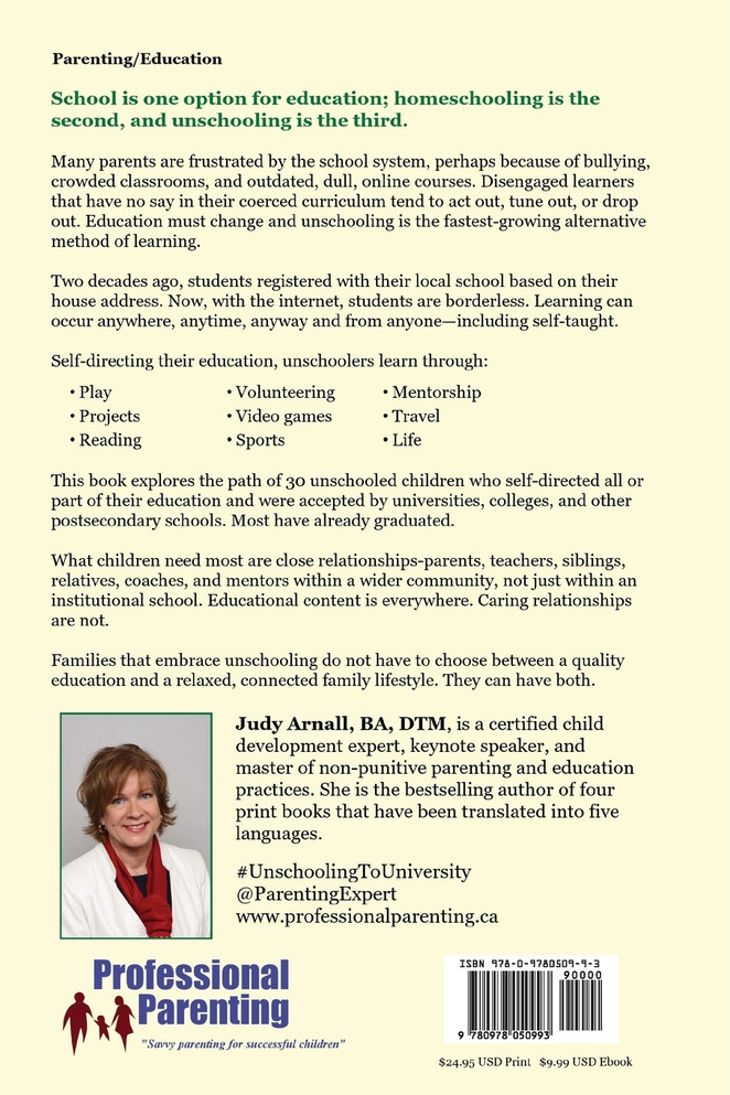 Unschooling To University