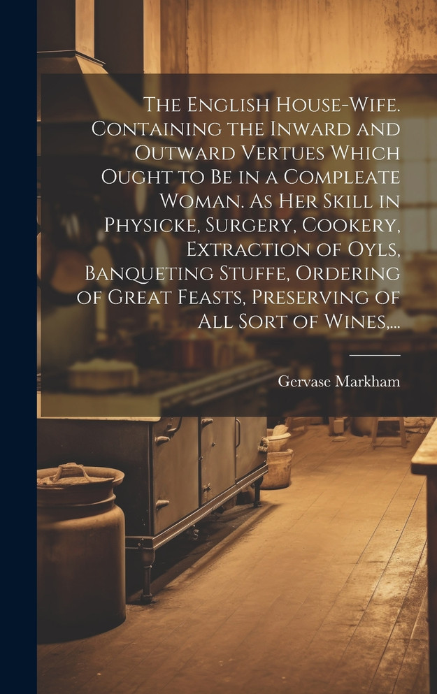 The English House-wife. Containing the Inward and Outward Vertues Which Ought to Be in a Compleate Woman. As Her Skill in Physicke, Surgery, Cookery, Extraction of Oyls, Banqueting Stuffe, Ordering of Great Feasts, Preserving of All Sort of Wines,...