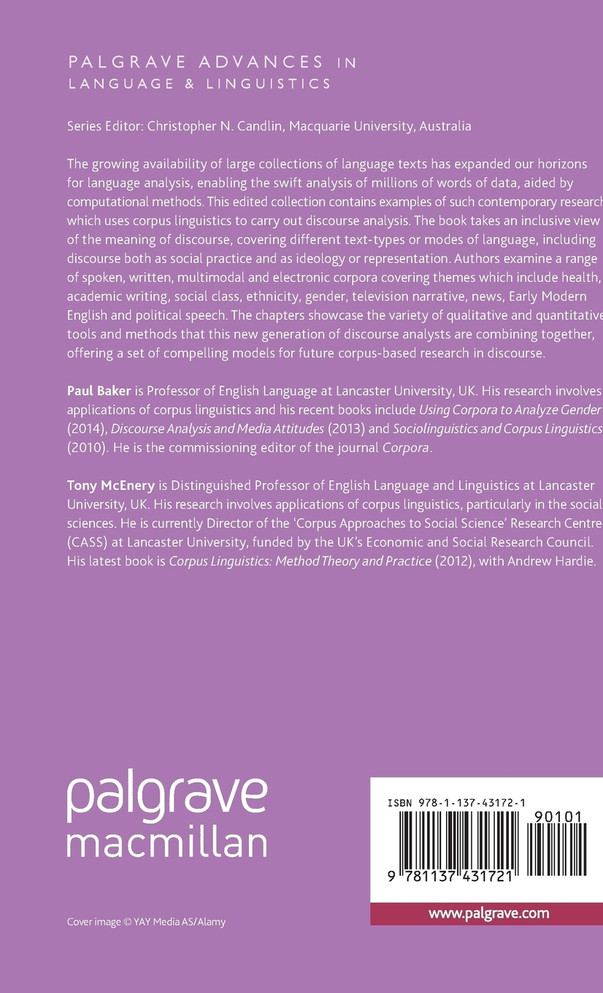 Corpora and Discourse Studies