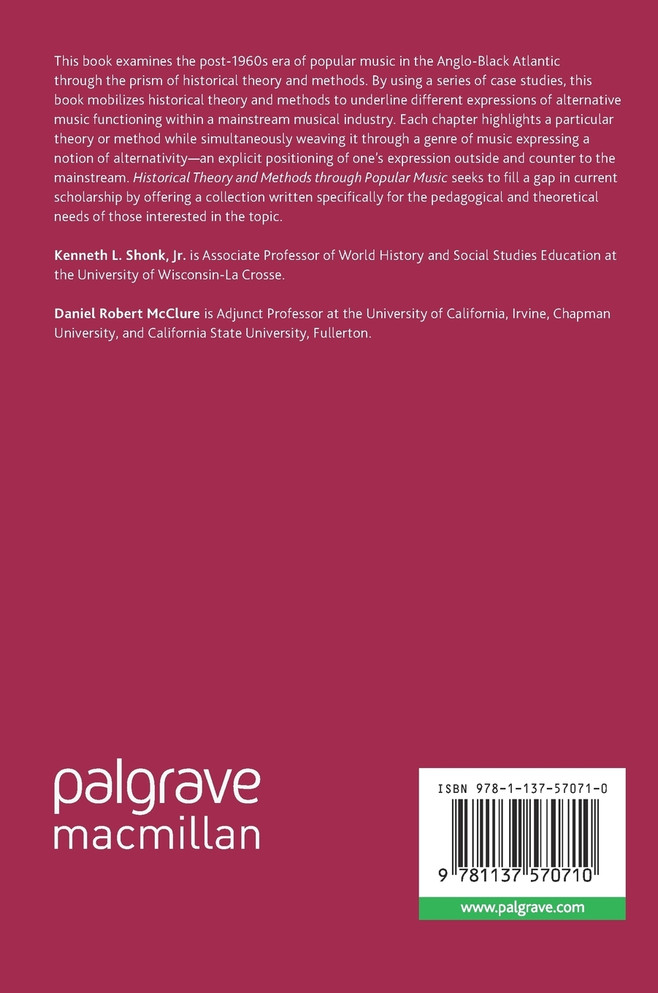 Historical Theory and Methods through Popular Music, 1970-2000