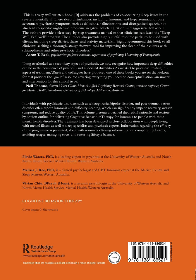 Delivering CBT for Insomnia in Psychosis