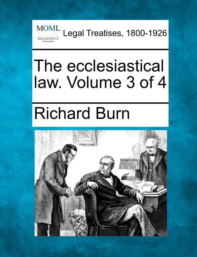 The ecclesiastical law. Volume 3 of 4