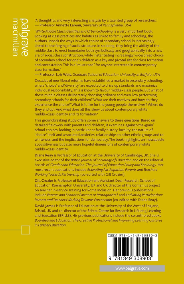 White Middle-Class Identities and Urban Schooling