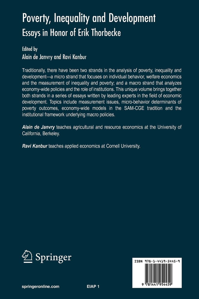 Poverty, Inequality and Development