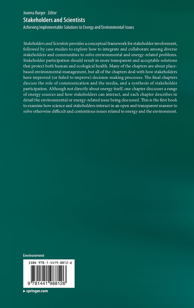 Stakeholders and Scientists