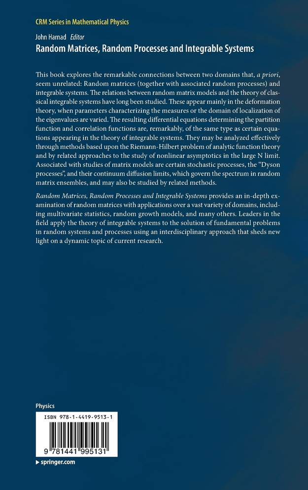 Random Matrices, Random Processes and Integrable Systems