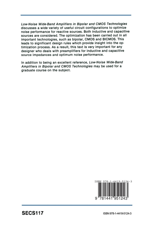 Low-Noise Wide-Band Amplifiers in Bipolar and CMOS Technologies