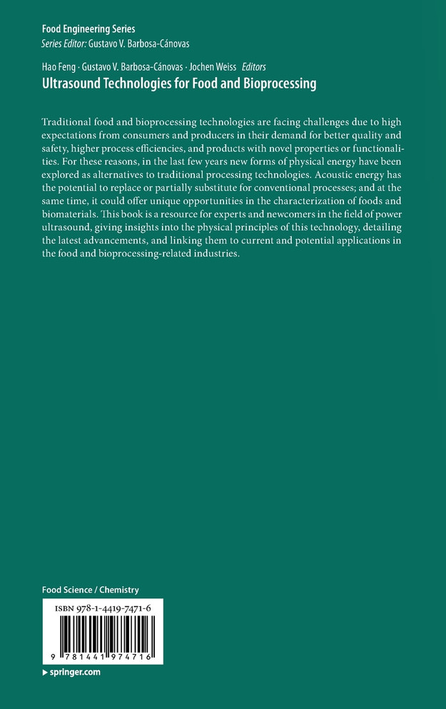 Ultrasound Technologies for Food and Bioprocessing