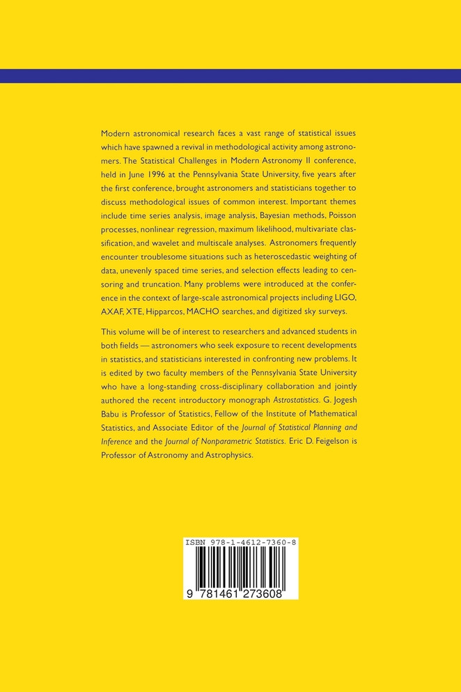 Statistical Challenges in Modern Astronomy II