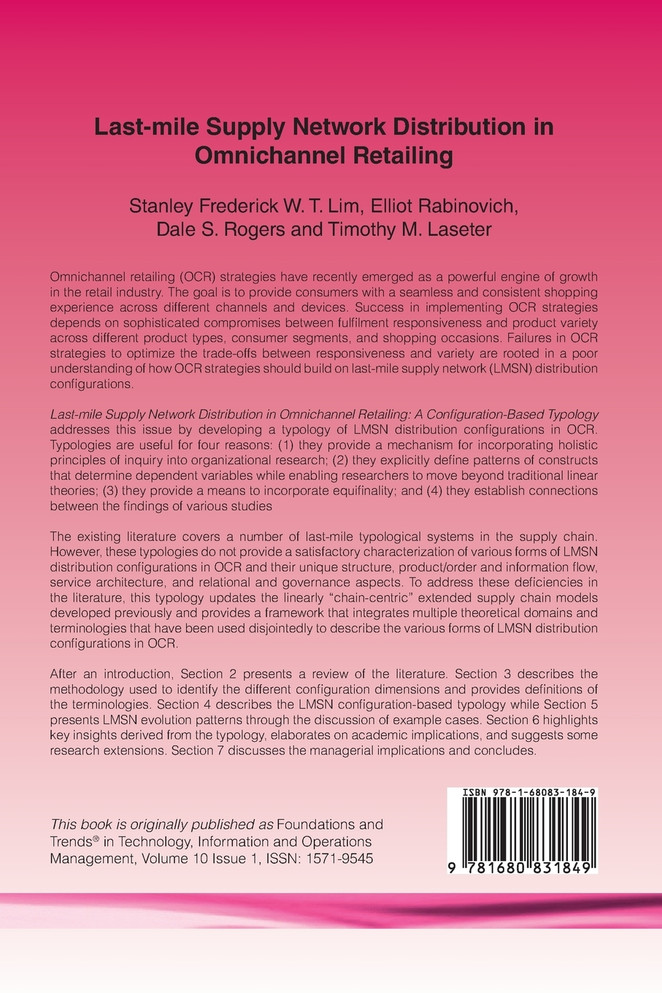 Last-mile Supply Network Distribution in Omnichannel Retailing