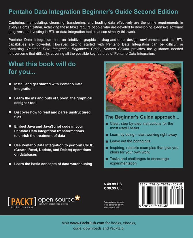 Pentaho Data Integration Beginner's Guide, Second Edition