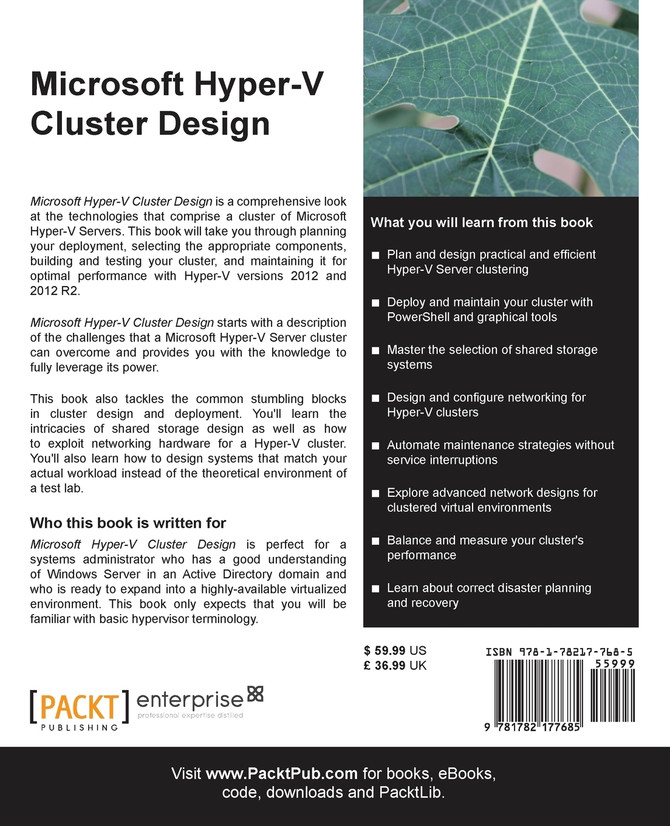 Microsoft Hyper-V Cluster Design