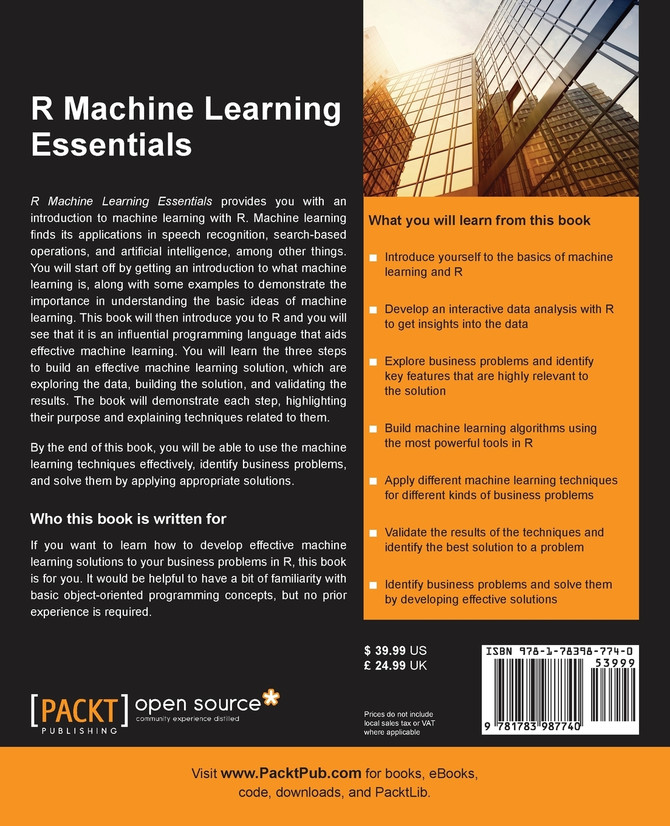R Machine Learning Essentials