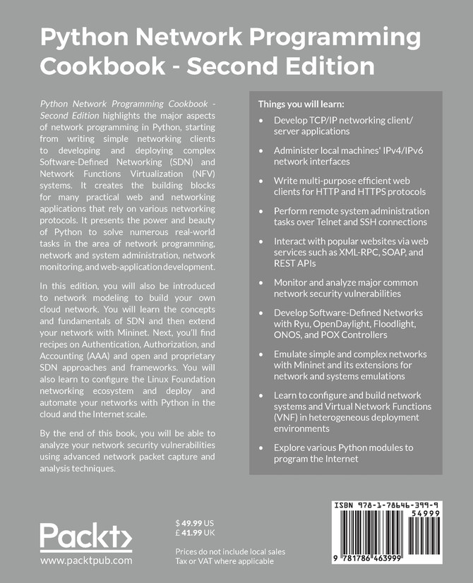 Python Network Programming Cookbook - Second Edition
