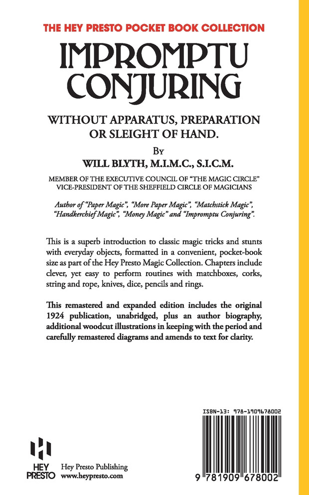 Impromptu Conjuring (Hey Presto Magic Book)