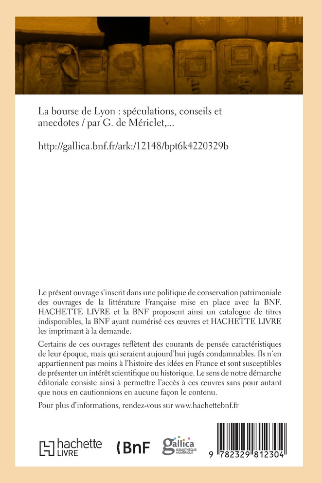 La bourse de Lyon