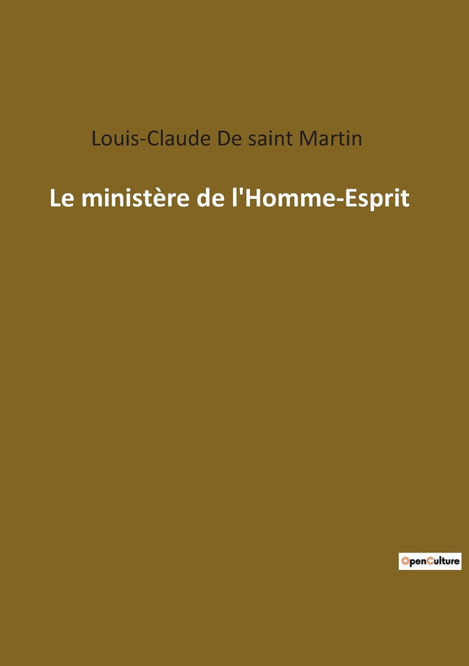 Le ministère de l'Homme-Esprit
