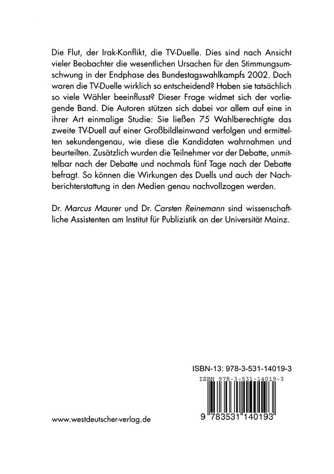 Schröder gegen Stoiber