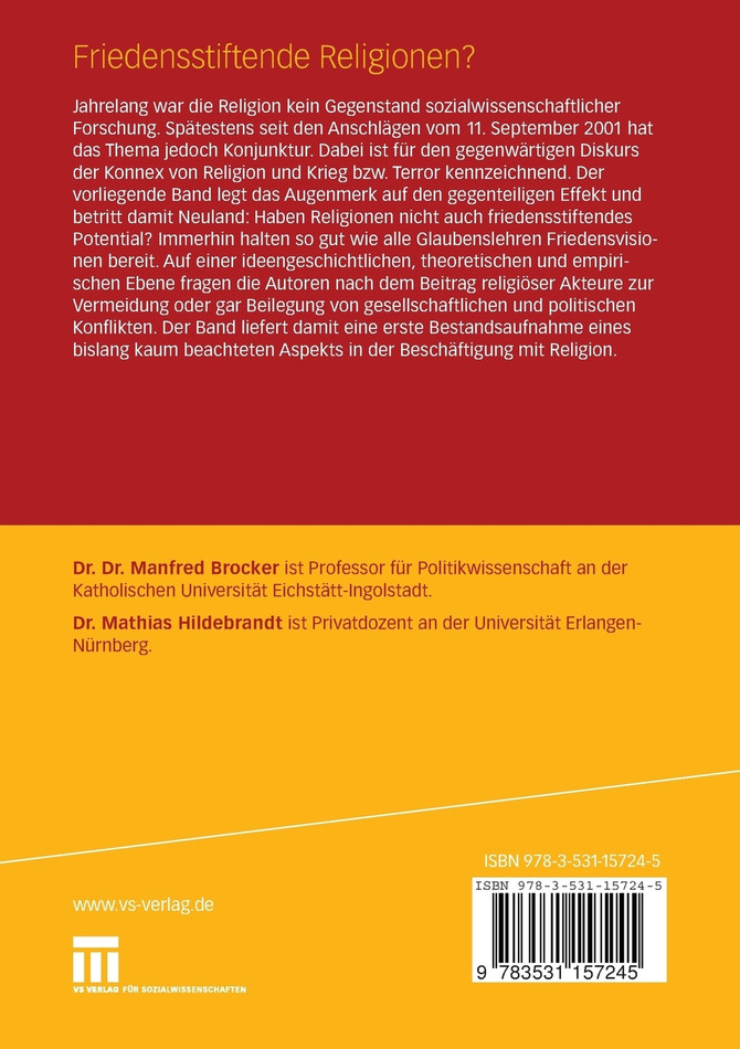 Friedensstiftende Religionen?