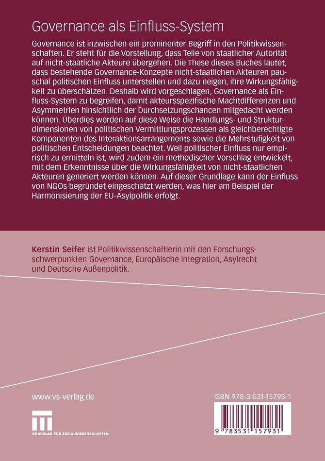 Governance als Einfluss-System