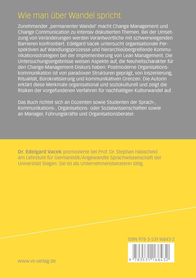 Wie man über Wandel spricht