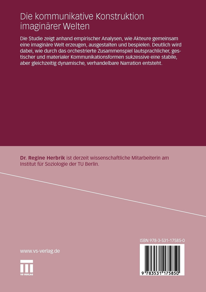 Die kommunikative Konstruktion imaginärer Welten