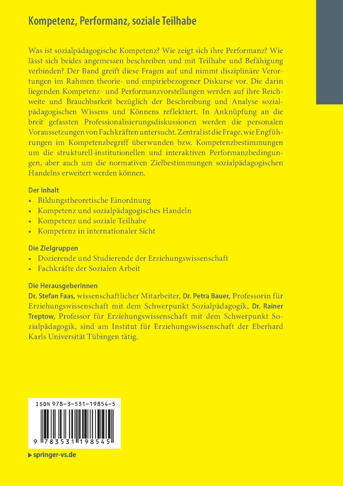 Kompetenz, Performanz, soziale Teilhabe