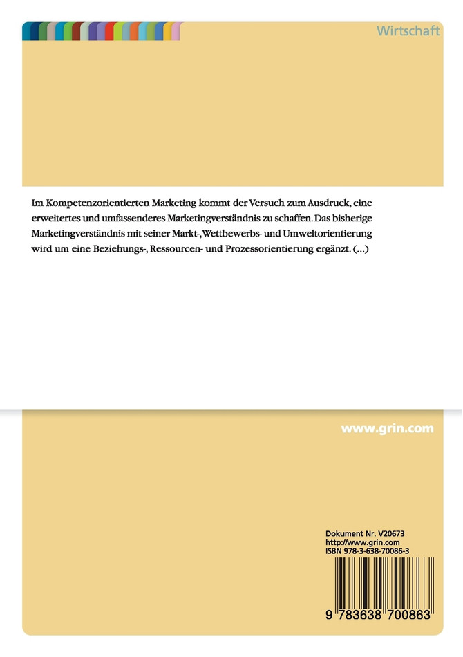 Kompetenzorientiertes Marketing