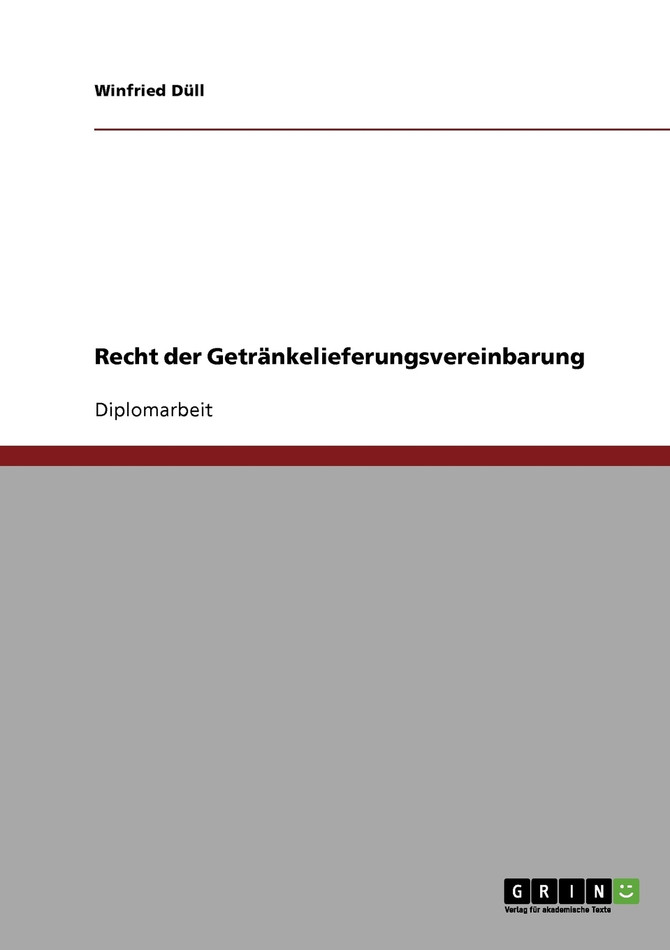 Recht der Getränkelieferungsvereinbarung