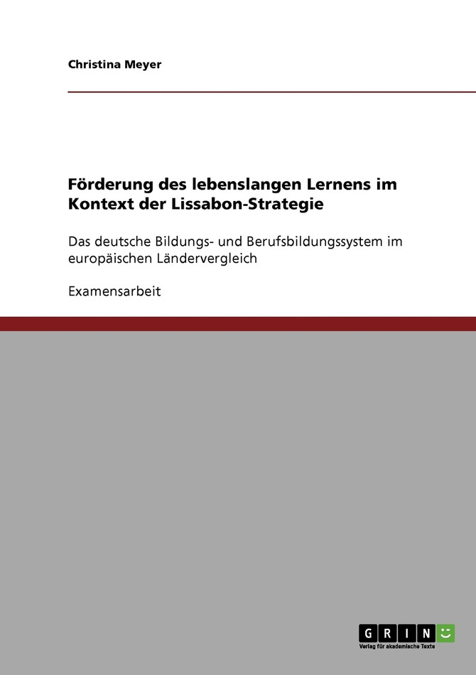 Förderung des lebenslangen Lernens im Kontext der Lissabon-Strategie