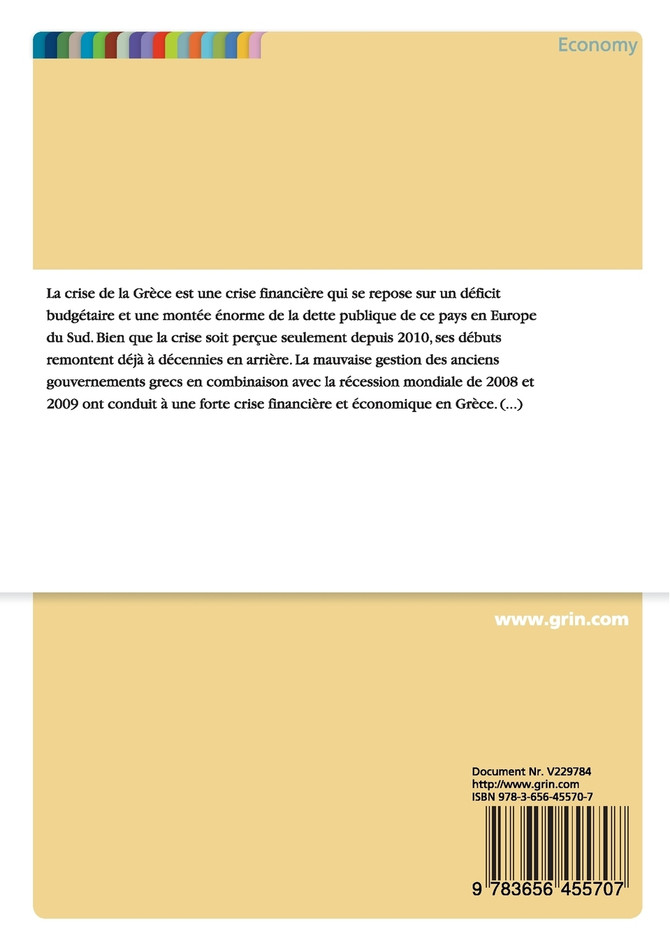 La défaillance de la Grèce et ses effets