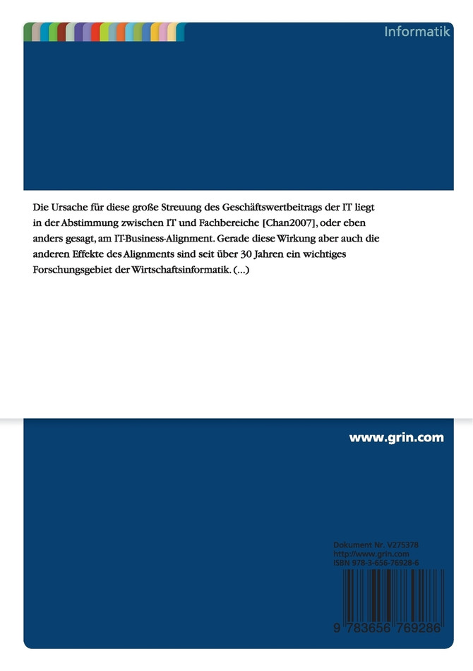 Untersuchung der Auswirkungen des strategischen IT-Business-Alignment auf die Gestaltung der IT-Architektur