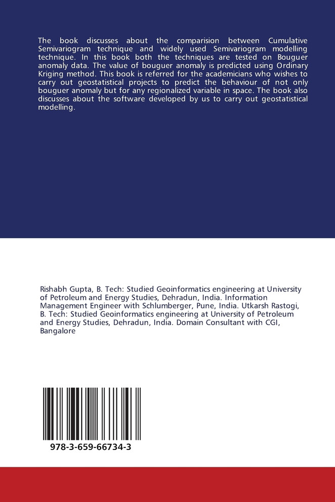 Geostatistical Modelling of Bouguer Anomaly