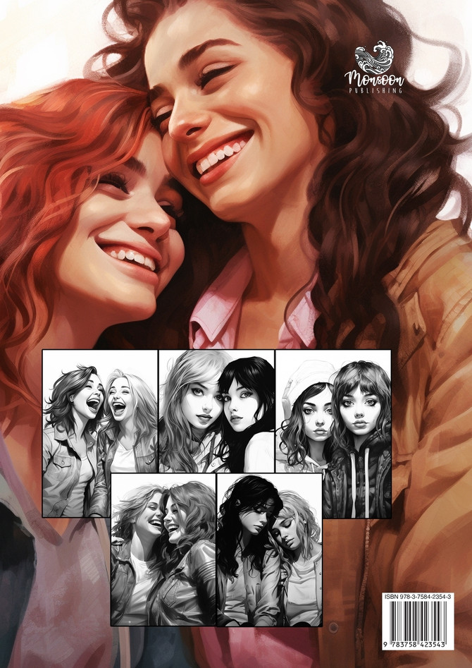 Friendship Coloring Book for Adults