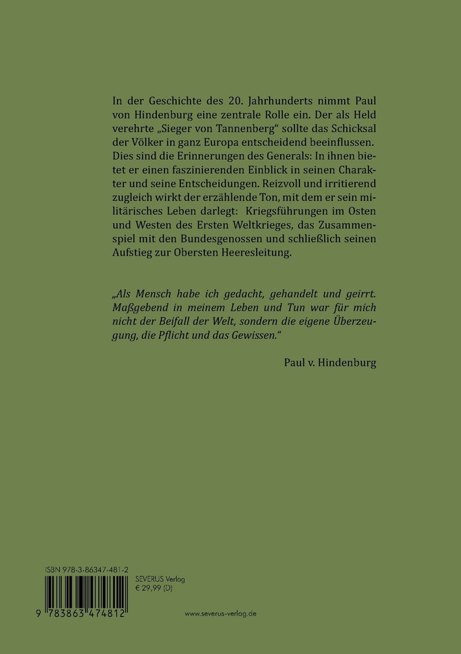 Paul von Hindenburg